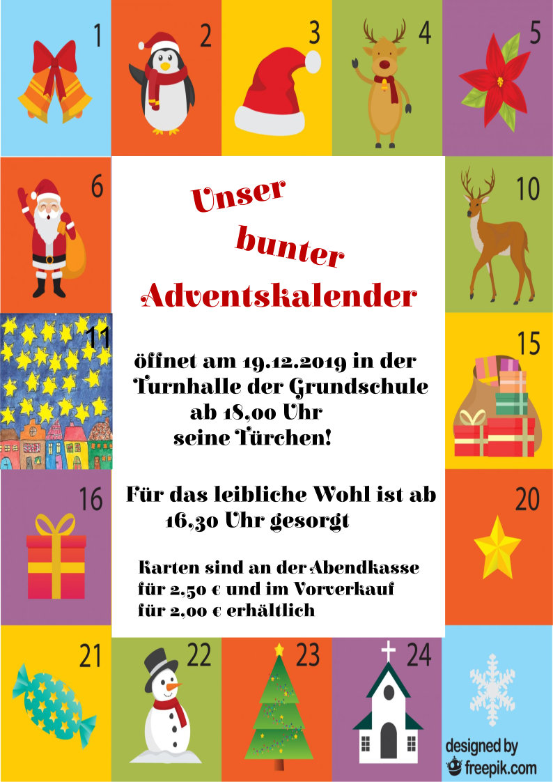 "Unser bunter Adventskalender" Grundschule Wittenförden.de